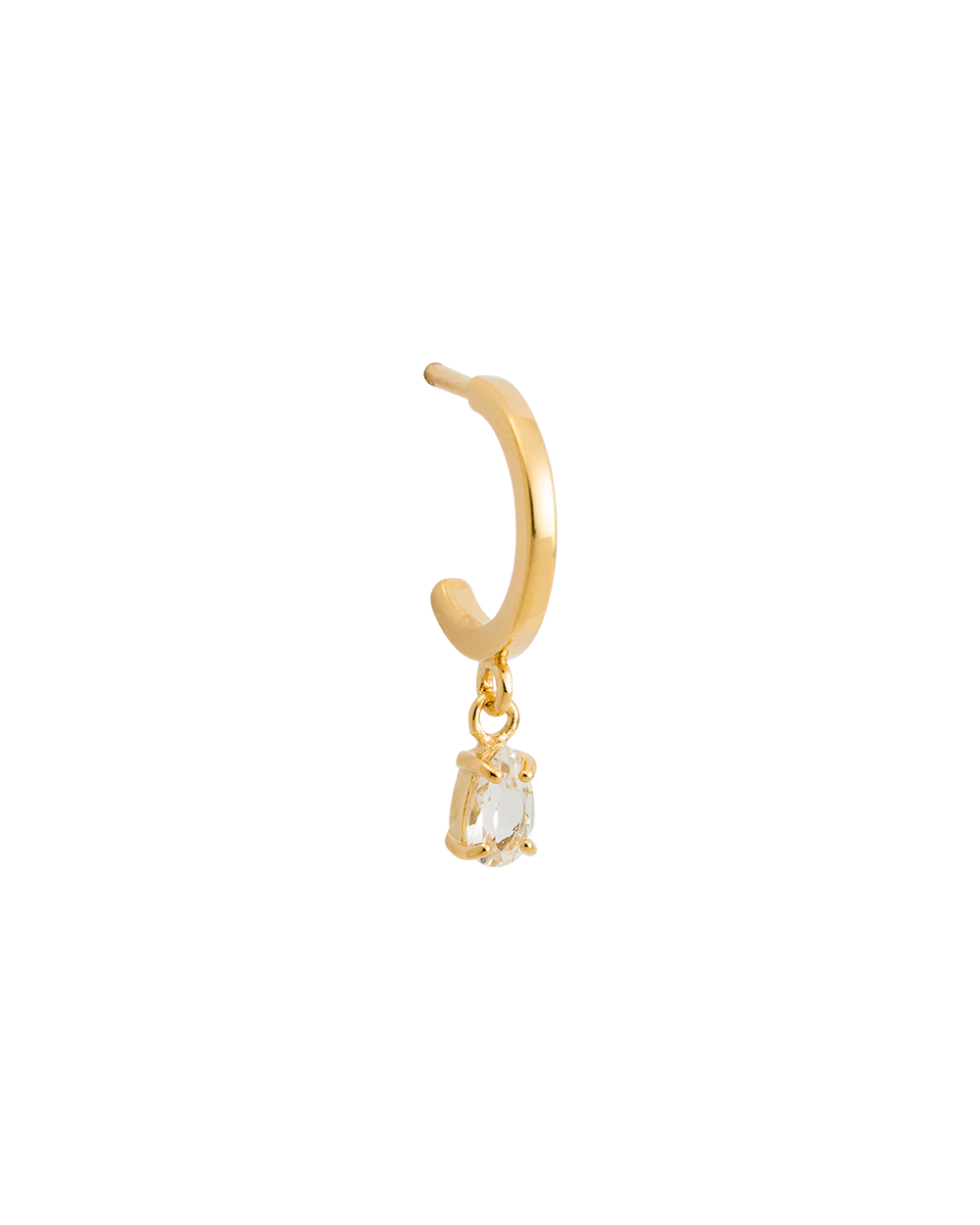 TEARDROP HOOPS (18K GOLD PLATED) - Image 5